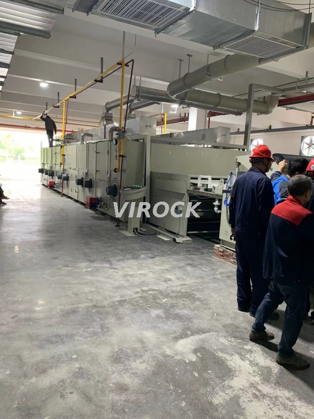 High efficient carbon fiber washing & drying processing line